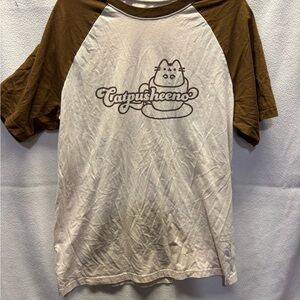 Pusheen Brown and White Catpusheeno Tee
